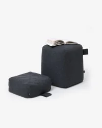 Pufa CALMA ciemnoszara – stabilność, siła, ponadczasowy styl