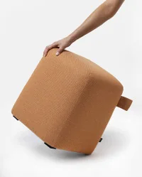 Pufa CALMA pomarańczowa – energia, kreatywność, ciepło