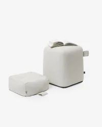 Pufa CALMA jasno beżowa – subtelność, harmonia, elegancja