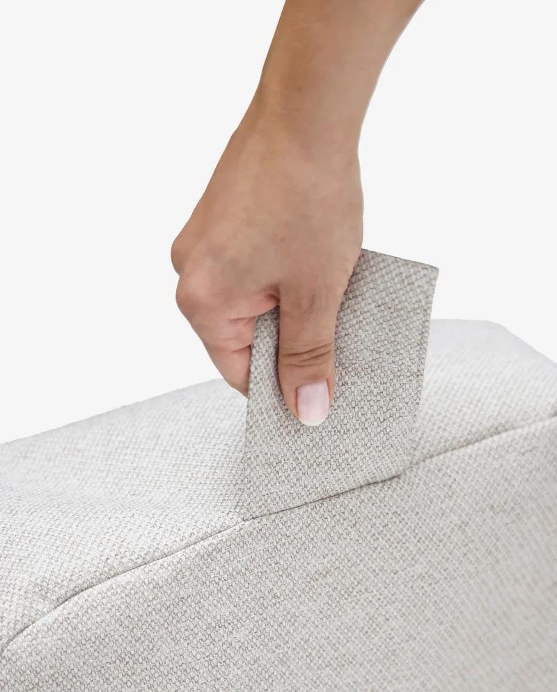 Poduszka do medytacji CALMA jasno beżowa – ergonomiczna z łuską gryczaną