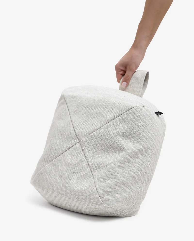 Poduszka do medytacji CALMA jasno beżowa – ergonomiczna z łuską gryczaną