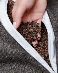 Poduszka do medytacji CALMA brązowa – stabilność, natura, łuska gryczana