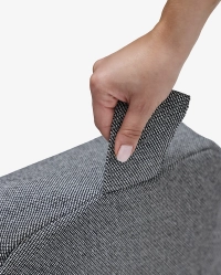 Poduszka do medytacji CALMA biało-czarna – harmonia, ergonomia, łuska gryczana