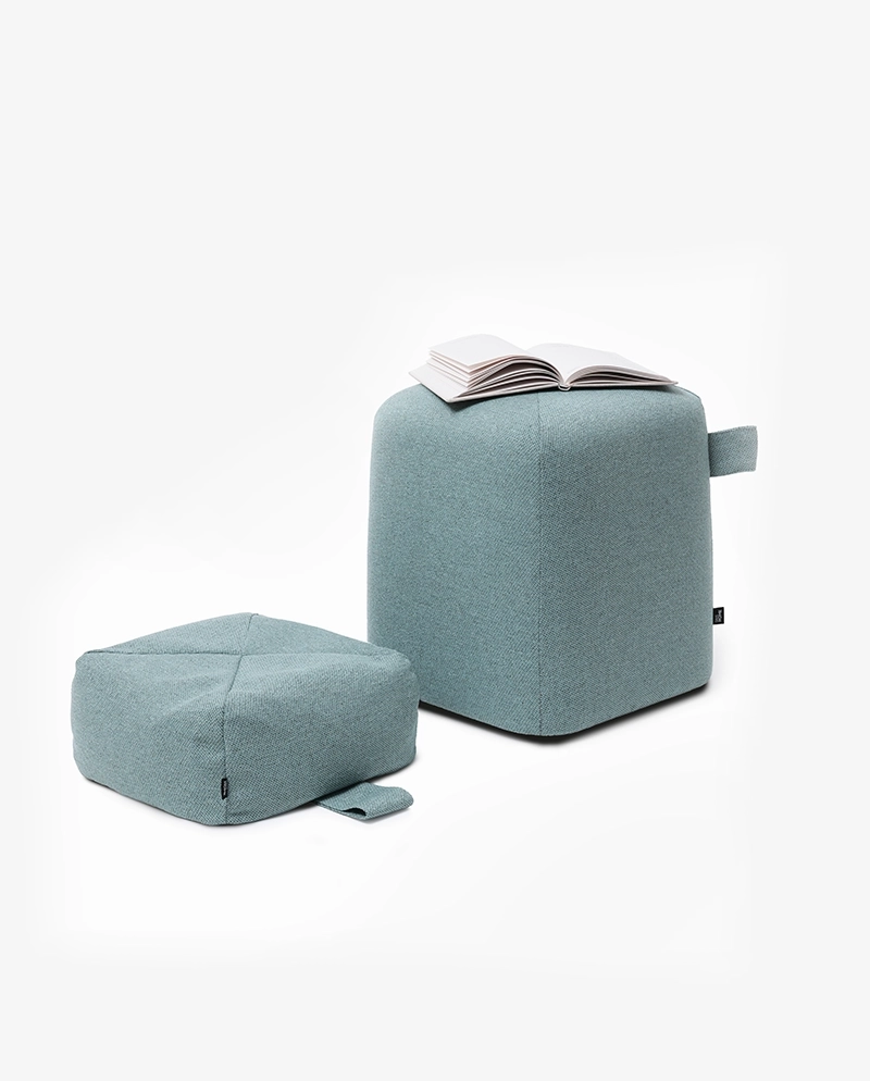 Poduszka do medytacji CALMA niebieska – spokój, ergonomia, łuska gryczana