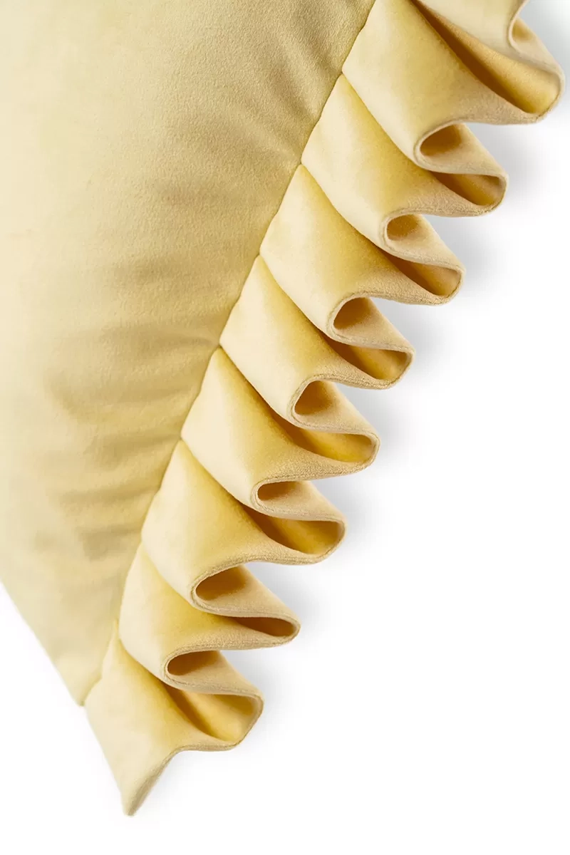 Poduszka dekoracyjna 45x45 żółta VALENCIA – Davis Home