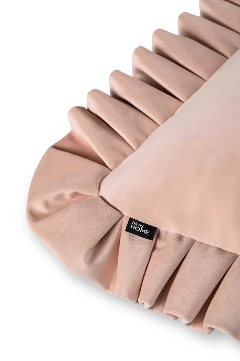 Poduszka dekoracyjna 45x45 różowa VALENCIA – Davis Home