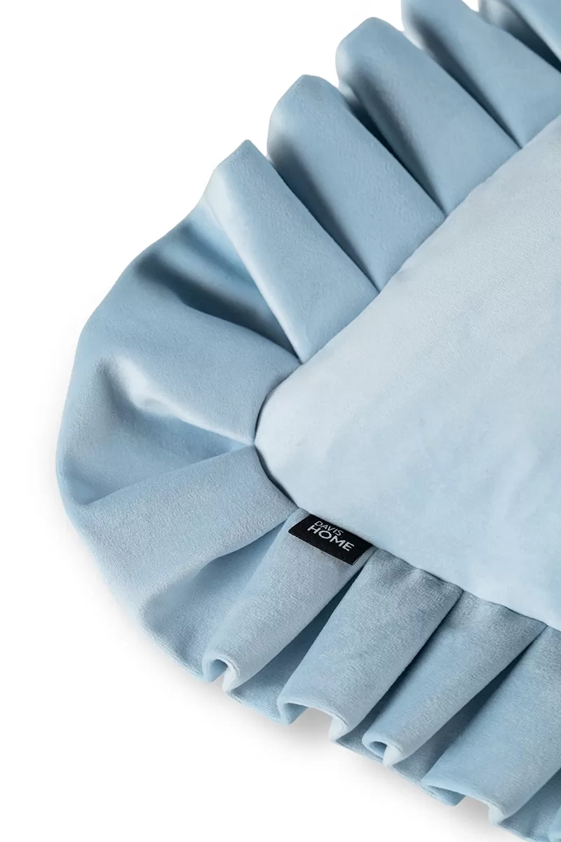 Poduszka dekoracyjna 45x45 niebieska VALENCIA – Davis Home